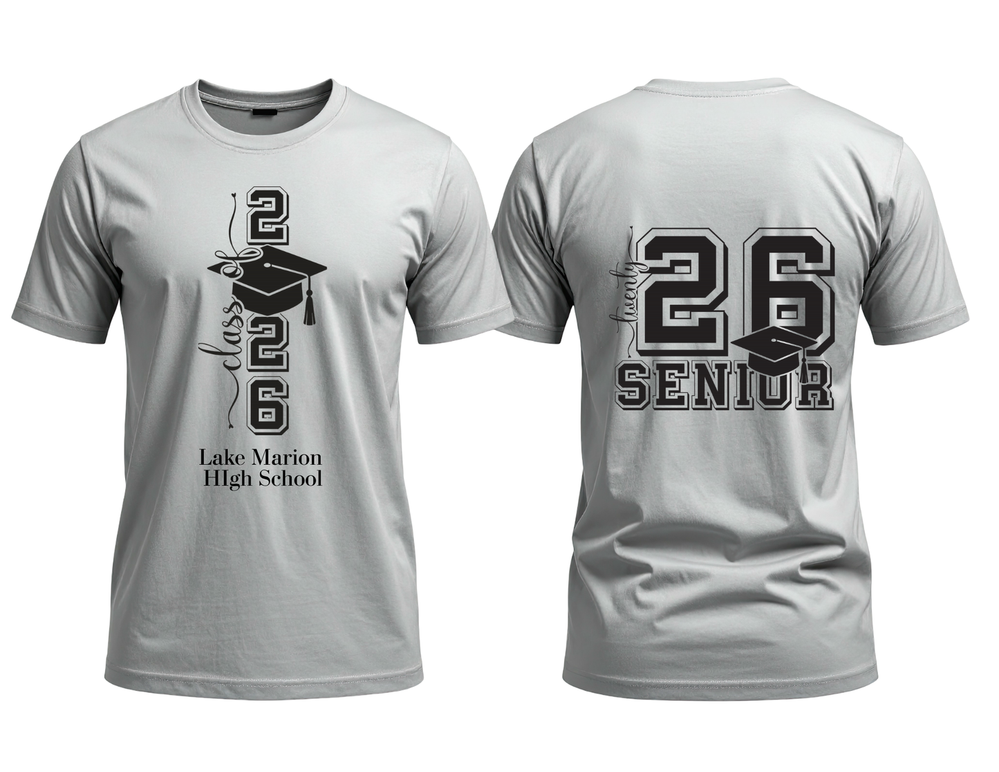Class of 2026 Senior T-Shirt – Custom Name Graduation Shirt