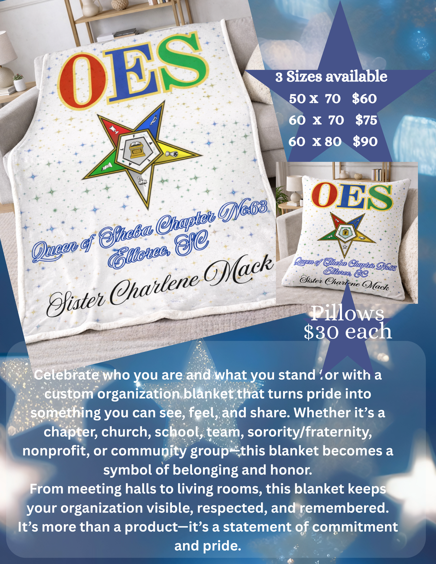 Customize Blanket & Pillows