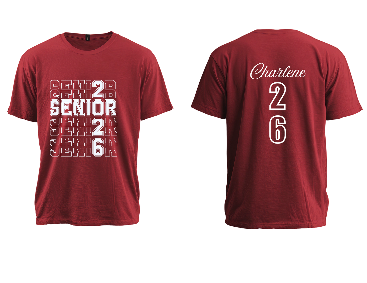 Class of 2026 Senior T-Shirt – Custom Name Graduation Shirt