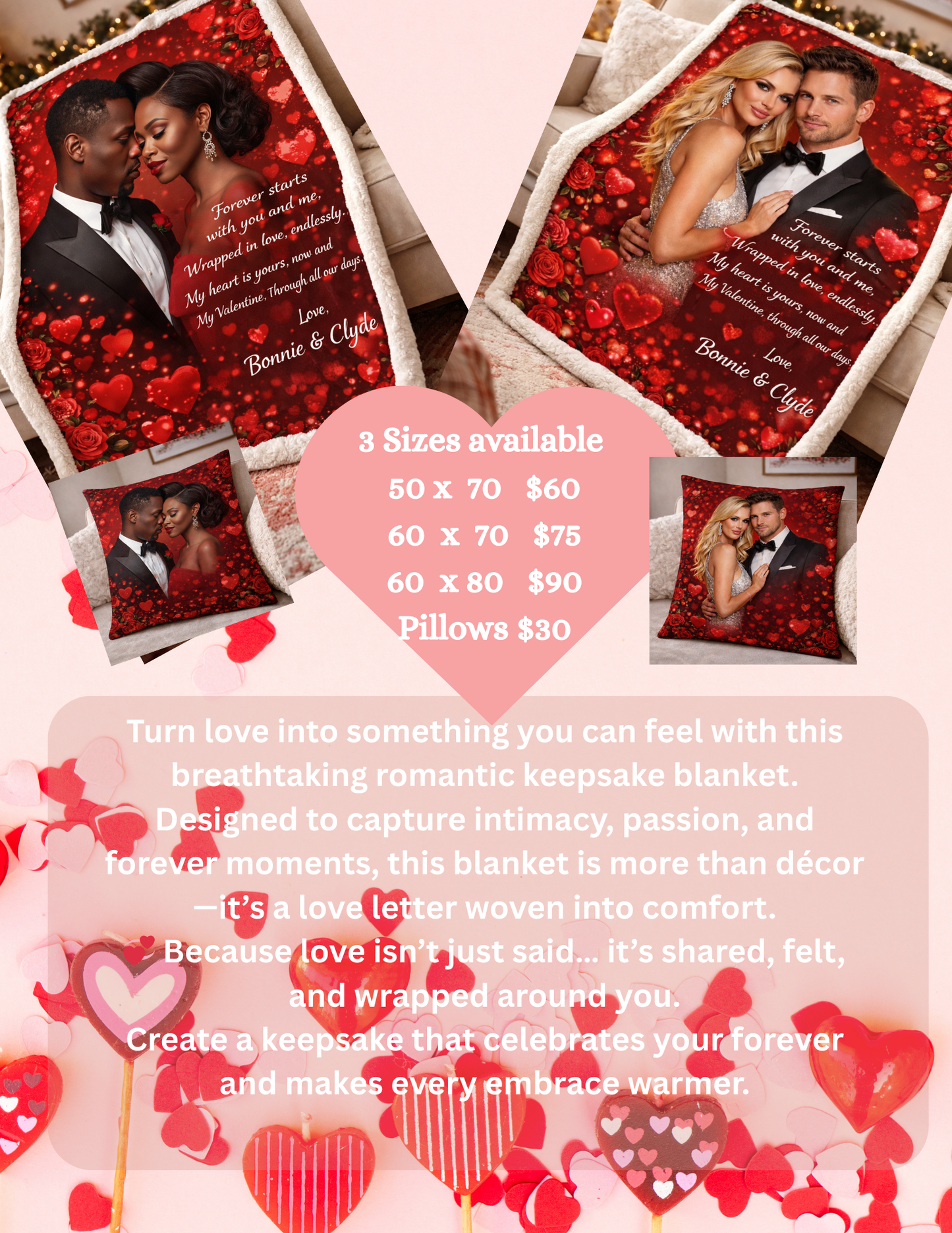 Customize Blanket & Pillows